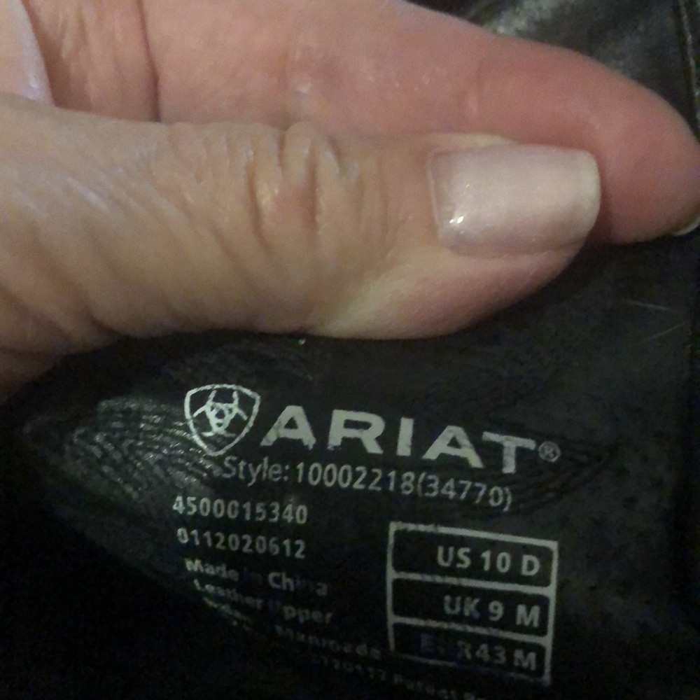 Ariat Black Leather Men's Boots - Picture 11 of 11